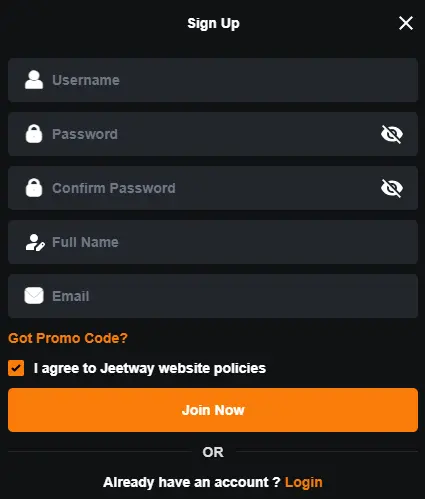 Jeetway Registration